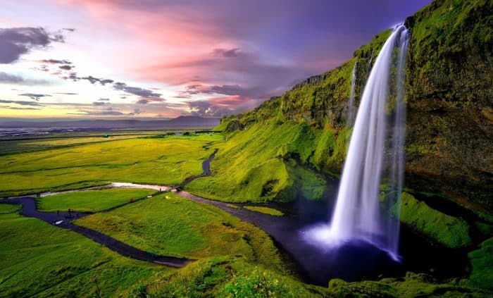 Seljalandsfoss Wasserfälle in Island.